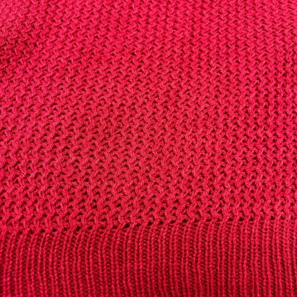 Loft Poncho Womens XS / Small Red New with Tag Oversized Boxy Sweater Ladies - Picture 5 of 10